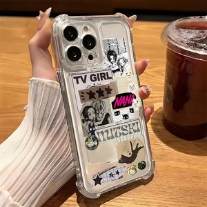 iPhone 16 15 14 13 12 11 MINI MINI MAX X XR XSMAX 7 8 PLUS SE2020ショックプルーフ透明カバーのためのアニメOOSAKI NANA電話ケース 10ベストセールスナナケース-4