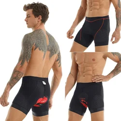X-TIGER Men's Cycling Underwear Shorts 5D Padded Bike Bicycle MTB Liner Shorts with Anti-Slip Leg Grips Shock Absorbing Briefs