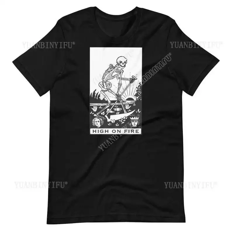 High on Fire T-Shirt: Stoner Rock Band Tee cotton Vintage round neck Men Women Streetwear Tees Short Sleeve