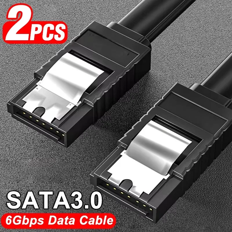SATA 3.0 Data Transmission Cord 6Gbps SATA III Cable 90 Degree Right Angle Straight to Straight For CD Driver Writer HDD Laptop