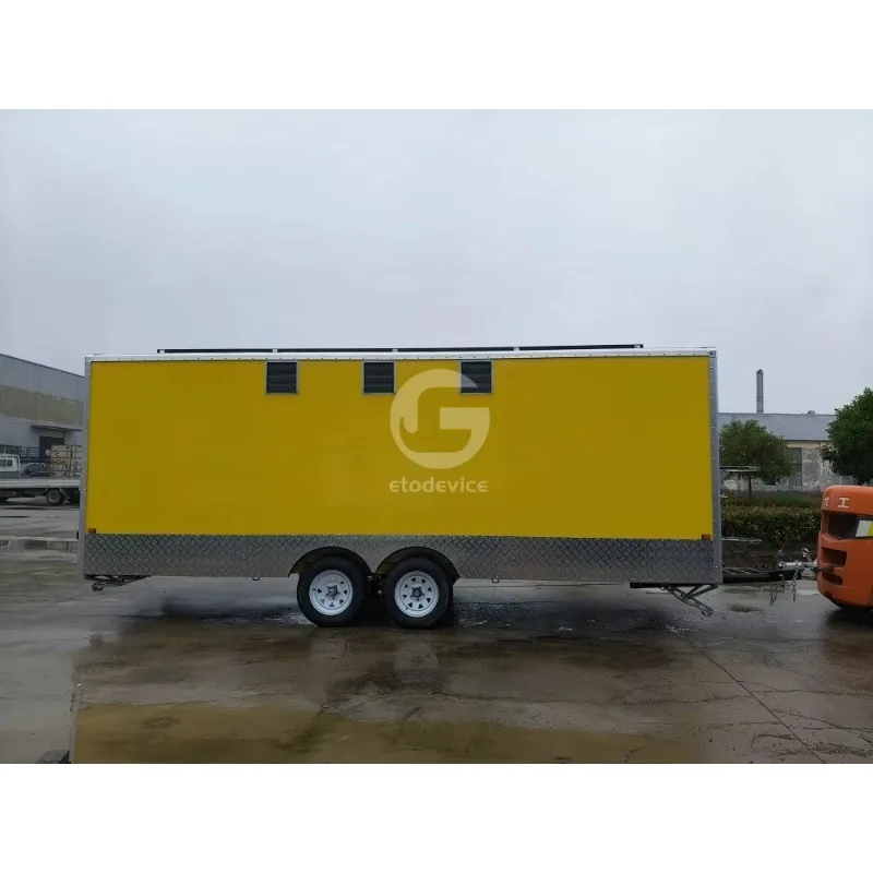 Etodevice 19ft Custom Mobile Coffee Trailer For USA Market, Custom Coffee Cart Direct From Manufacturer