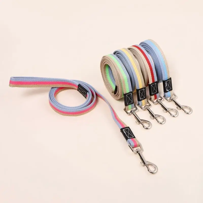 Pet Fashion Canvas Traction Rope Training Dog Rope Extended Dog Walking Rope Wear Resistant Bite Resistant Explosion Proof Rope