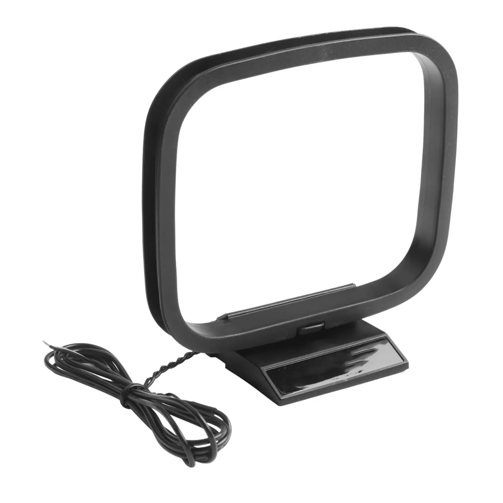 1pc AM FM Loop Antenna Aerial Connector For Stereo Audio Receiver Systems Indoor Be Conveniently Placed On Tabletops, In Various