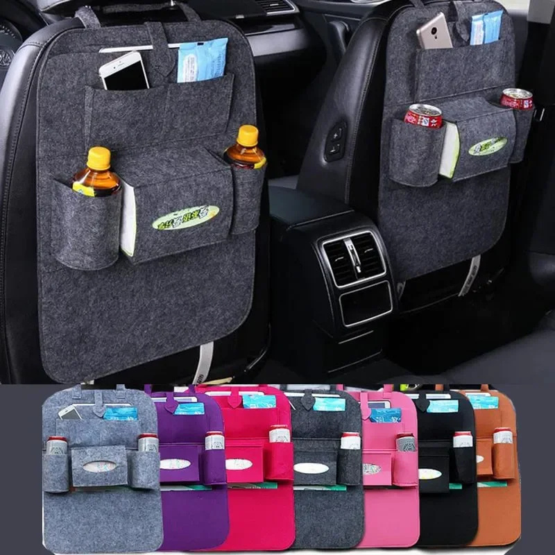 Moaodo Car Seat Back Storage Bag Multifunctional Adjustable Backseat Storage Bag High Capacity Storage Bag Inside Seat Back