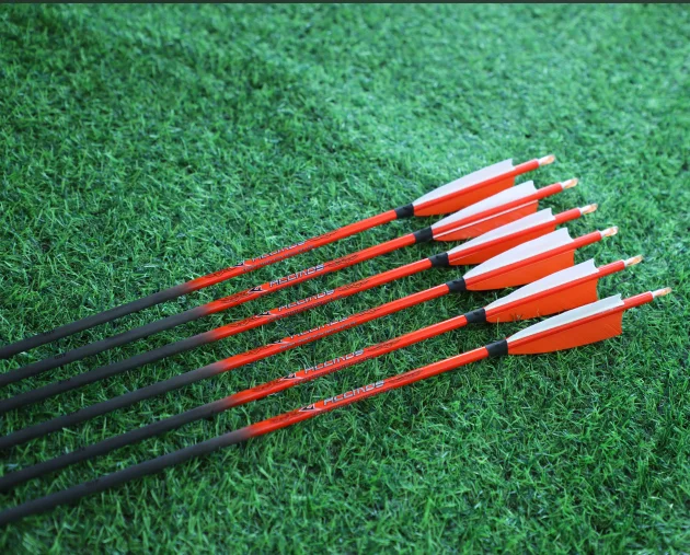 

33inch Pure Carbon Arrow ID6.2mm Spine 800/700/600/500/400/340/300 for Archery Hunting Shooting Recurve/compound bow Arrow