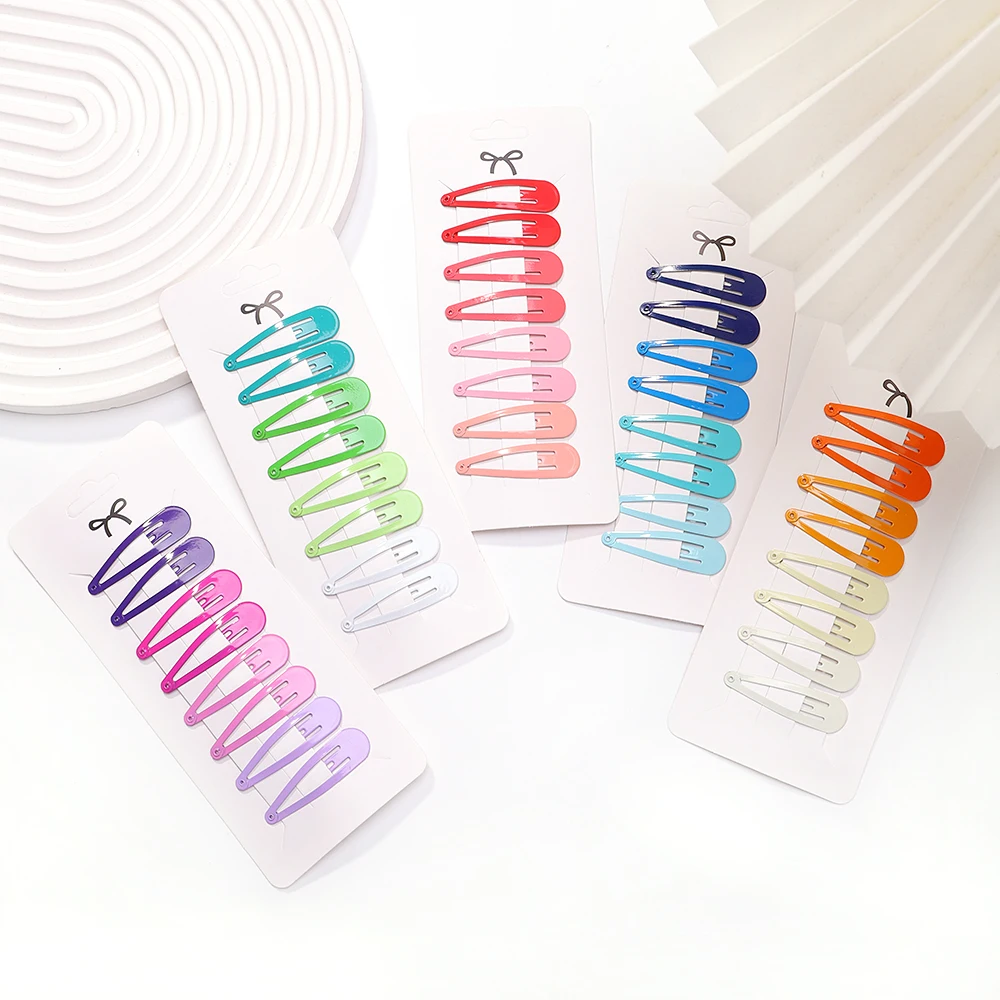 8PCS Candy Color Baby BB Clip Lovely Snap Women Girl Gradient Hairpins Kids Headwear Children Bbaby Hair Accessories Barrette