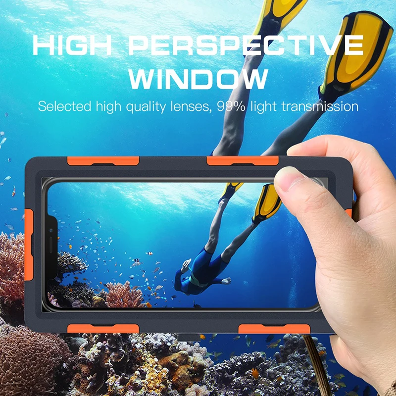 

15M Diving Phone Case for Under 6.8inch Phones - Waterproof Protection for Clear Underwater Photos