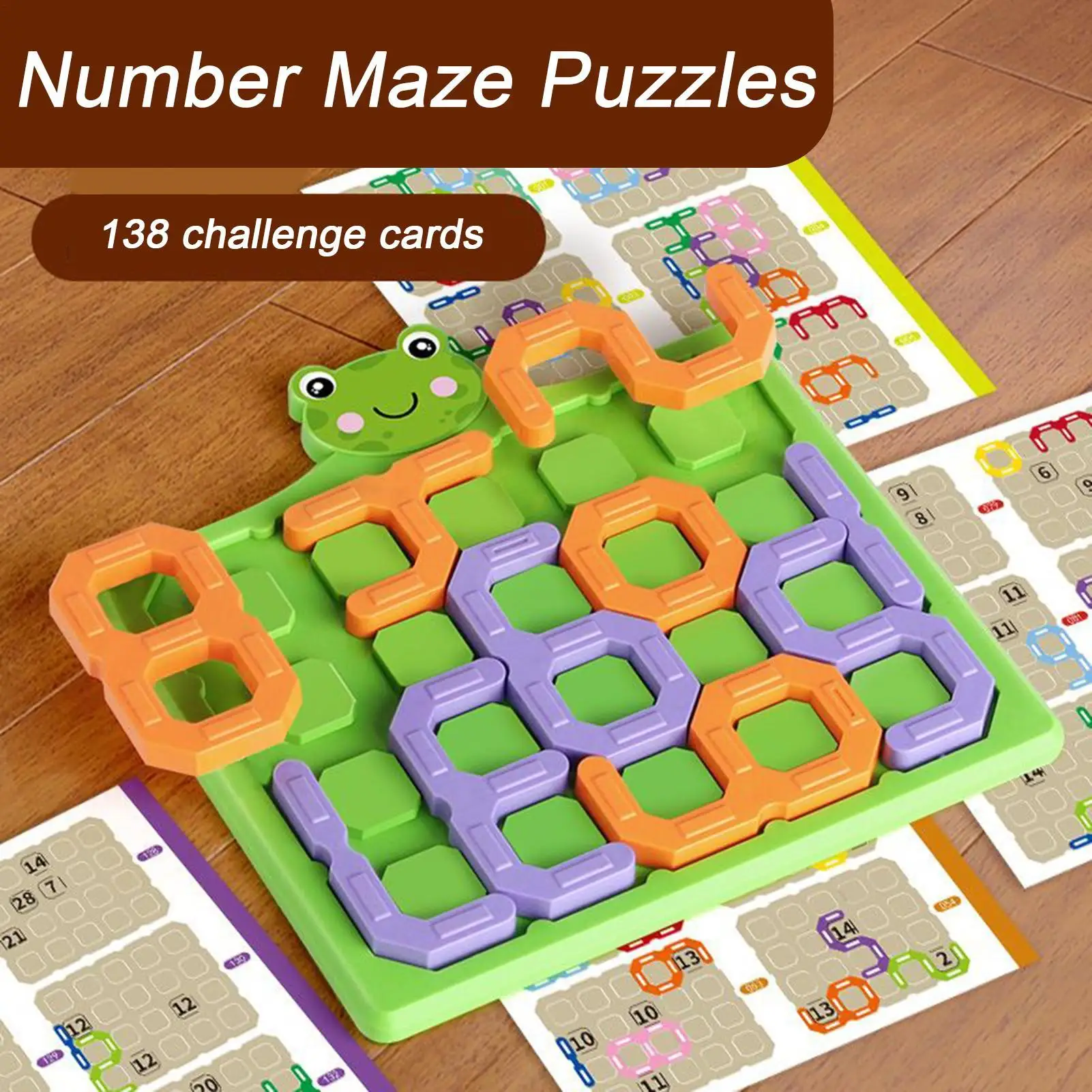 Zahlenlabyrinth-Puzzle, interaktives Lernspielzeug für Kinder, Hand-Auge-Koordination, Vorschulkinder, Zuhause, Spielzeit, Brettspiele