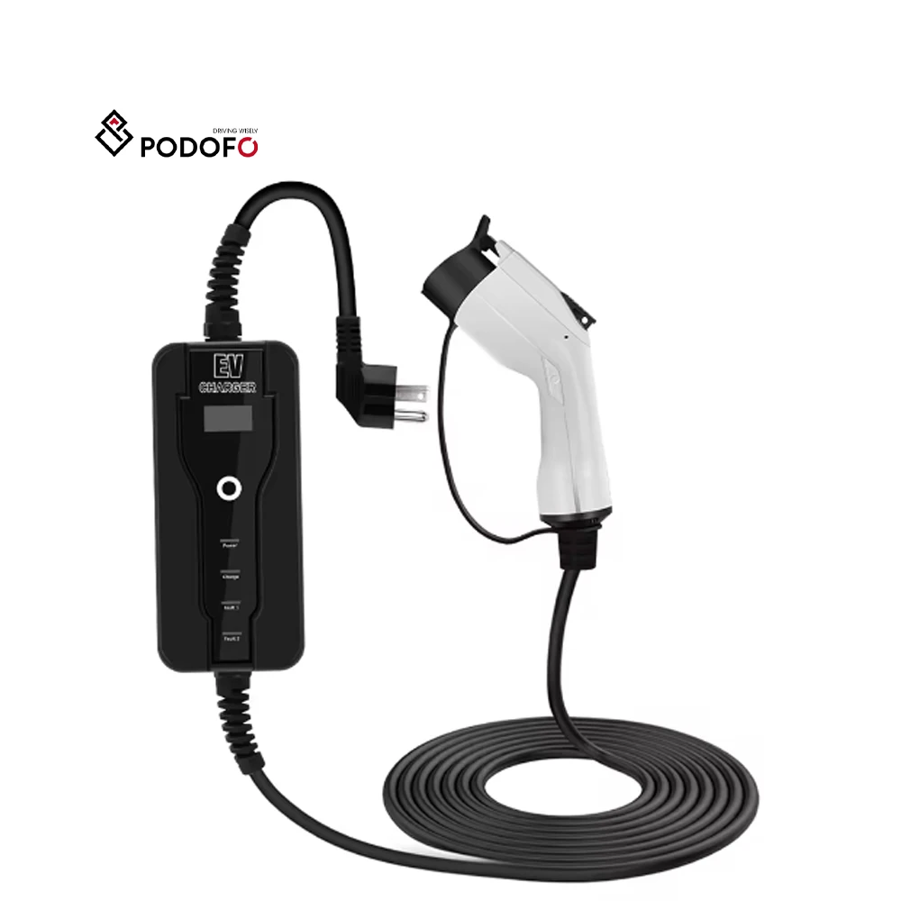 

Podofo Portable EV Charger Automobile Charging Box Electric Car Charging Station 16.3-Foot Cable Waterproof