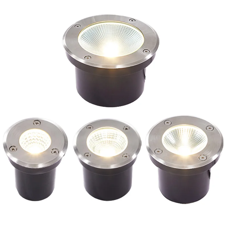 IP67 Waterproof Led Light Garden Underground 3W 5W 10W 15W Outdoor Buried Garden Path Spot Recessed Inground Lighting 220V DC12V