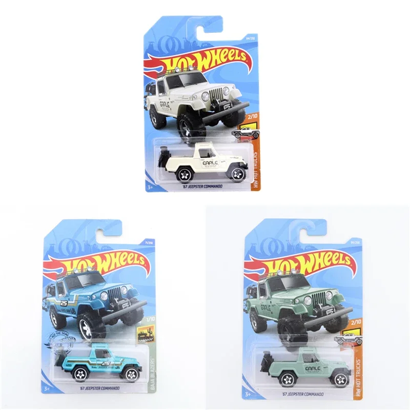 2019-84 Original Hot Wheels Mini Alloy Coupe 67 JEEPSTER COMMANDO 1/64 Metal Diecast Model Car Kids Toys Gift