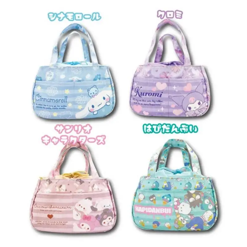 

Miniso мультфильм Cinnamoroll Kuromi большая вместимость сумка для улицы на шнурке функциональная легкая сумка для обеда