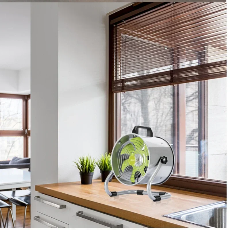 ไม่มีการติดตั้งพัดลมระบายอากาศในครัวเรือนพัดลมปล่อยไอเสียแบบพกพาได้แบบพกพาขนาดเล็กง่ายบาร์บีคิวในครัว