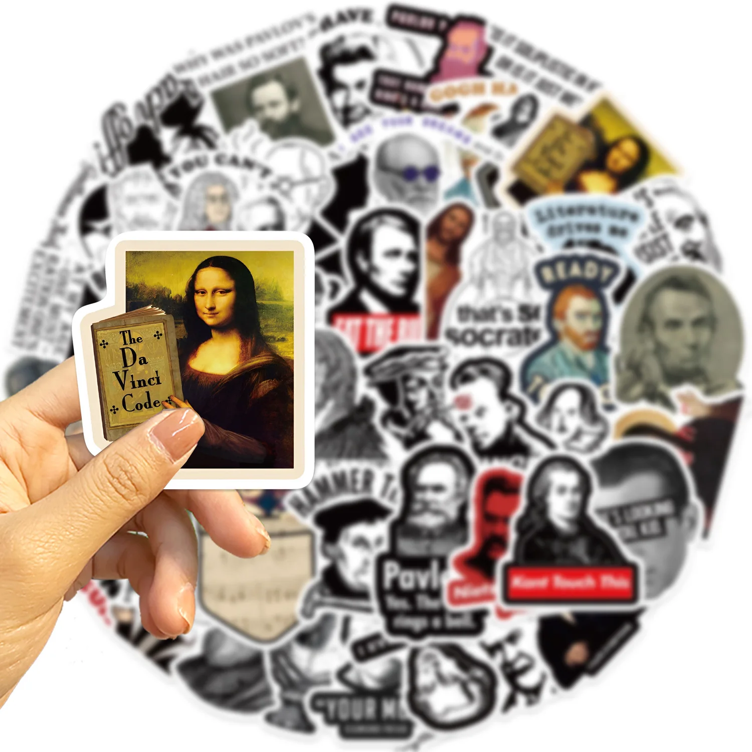 50 Funny Celebrity MEME Graffiti Stickers Decor Water Cup Phone Stickers Waterproof Notebook Children's Stationery Stickers