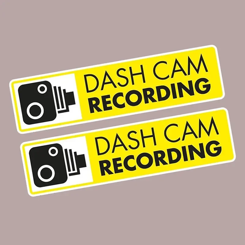 car sticker dash cam car camera recording closed circuit vinyl sticker pvc waterproof sunscreen 15 cm