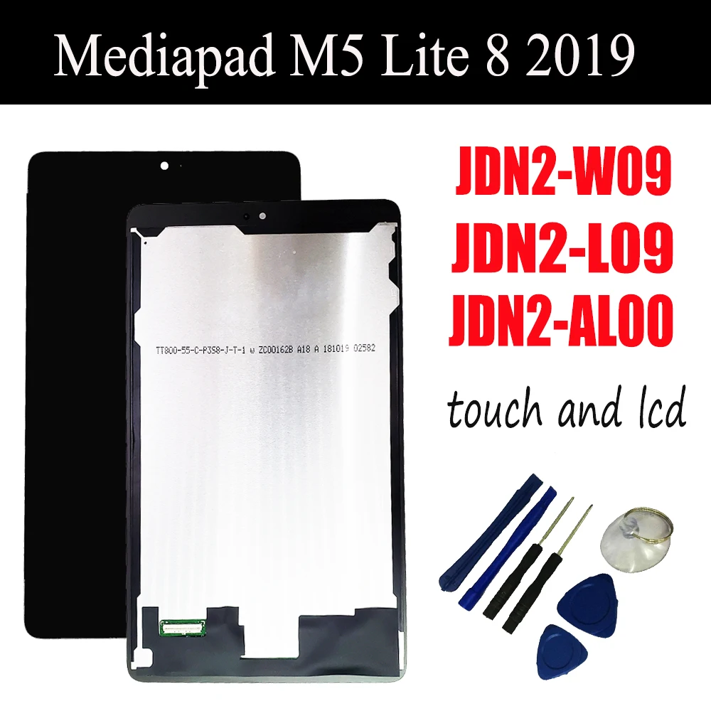 Top! For Huawei Mediapad M5 Lite 8 2019 JDN2-W09 JDN2-AL00 JDN2-L09 LCD Display Touch Screen Digitizer Assembly