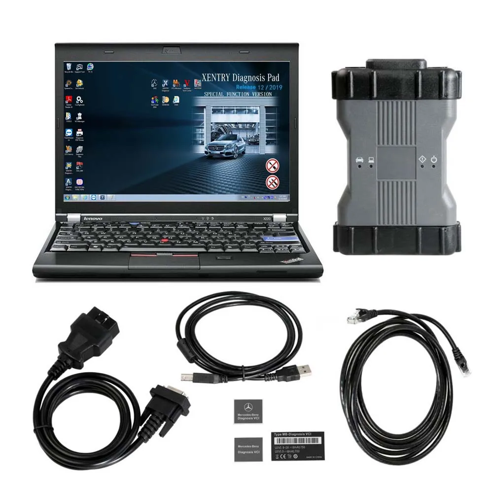 V2024.03 MB STAR C6 Xentry diagnosis VCI DOIP & AUDIO C6 Diagnosis tool PLUS Lenovo X220 Laptop