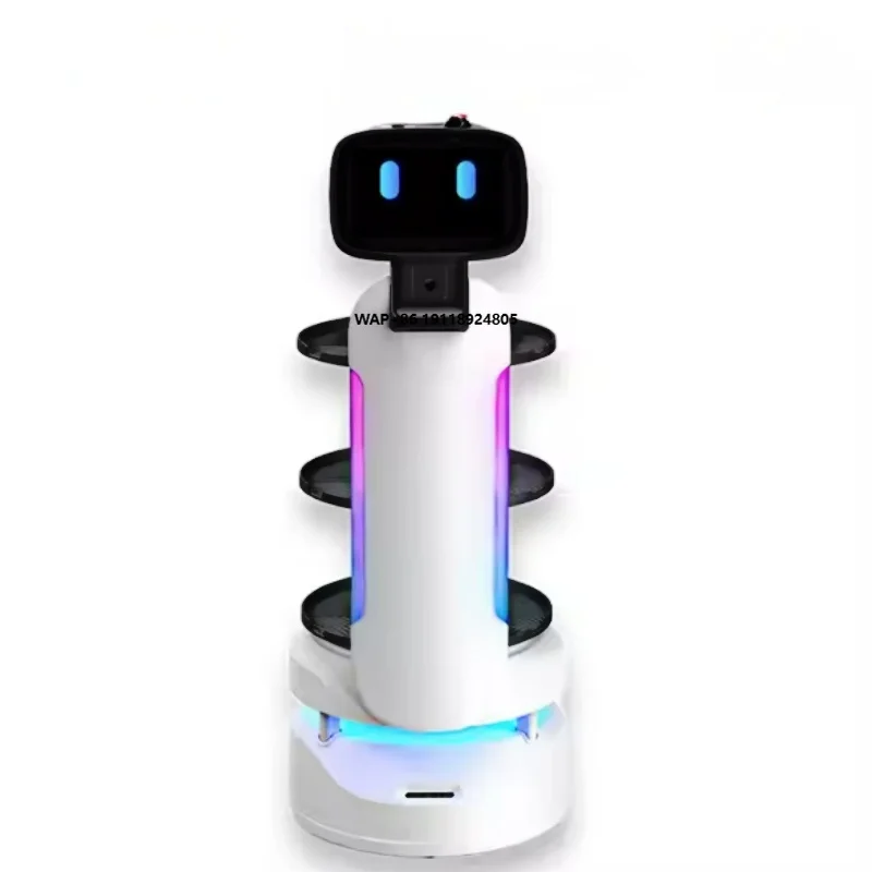 Commercial  Intelligent Meal Delivery Robot Waiters Restaurant Food Serving Delivery Robot