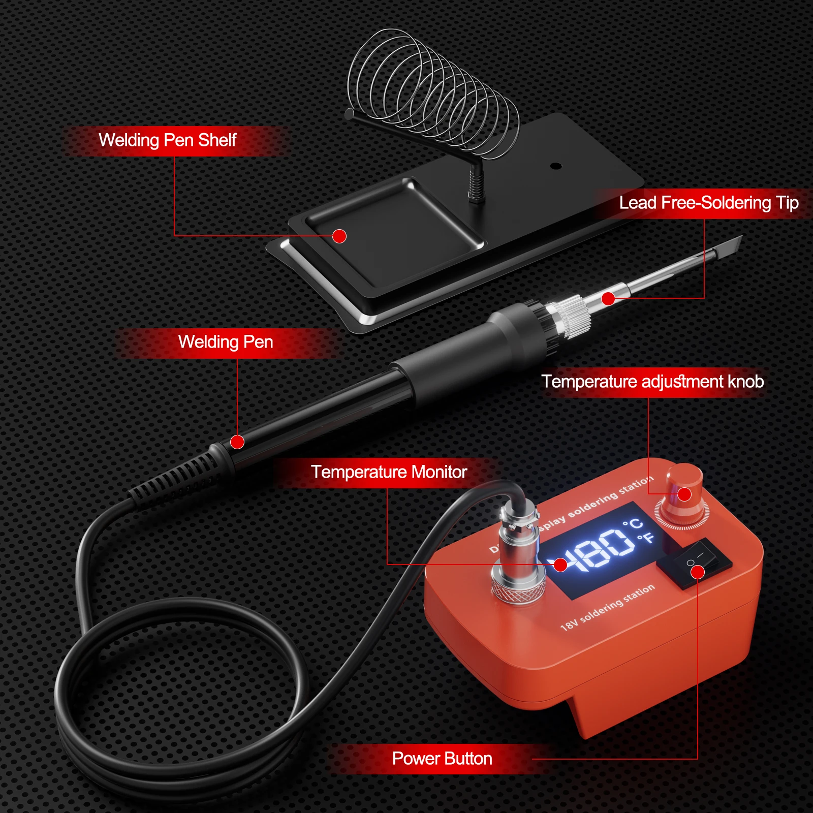 Cordless Electric Soldering Iron For Milwaukee M18 Battery Temperature Adjustable Welding Machine For Home DIY Repair Tool