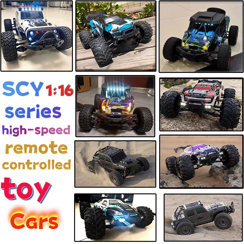 

SCY16101 16012 16103 16106 Радиоуправляемый автомобиль 2,4 ГГц 1:16 70 км/ч и 50 км/ч Автомобили с дистанционным управлением Высокоскоростной Drift Monster 4x4 Грузовик для детей