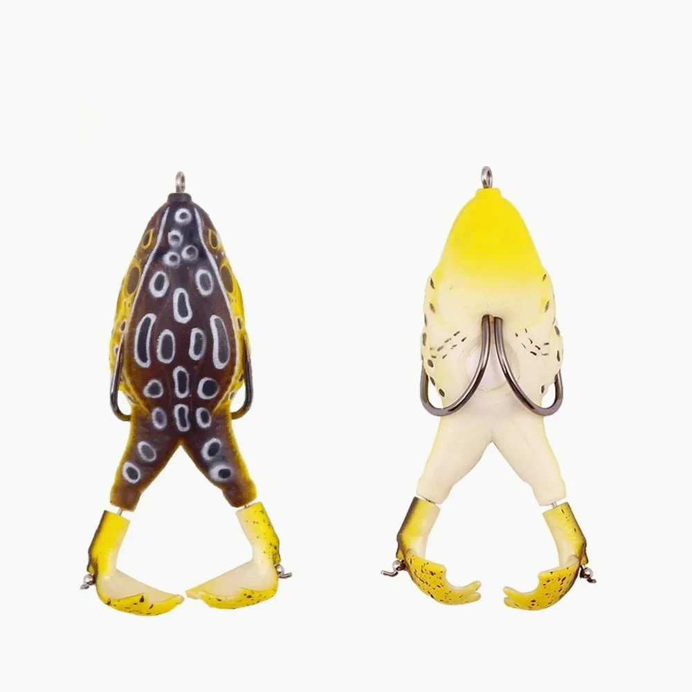 الضفدع إغراء سيليكون الطعوم الناعمة 13.6 جرام 16.6 جرام توبواتر Wobblers الطعم الاصطناعي سمك السلور الصيد السحر مع أرجل المروحة المزدوجة