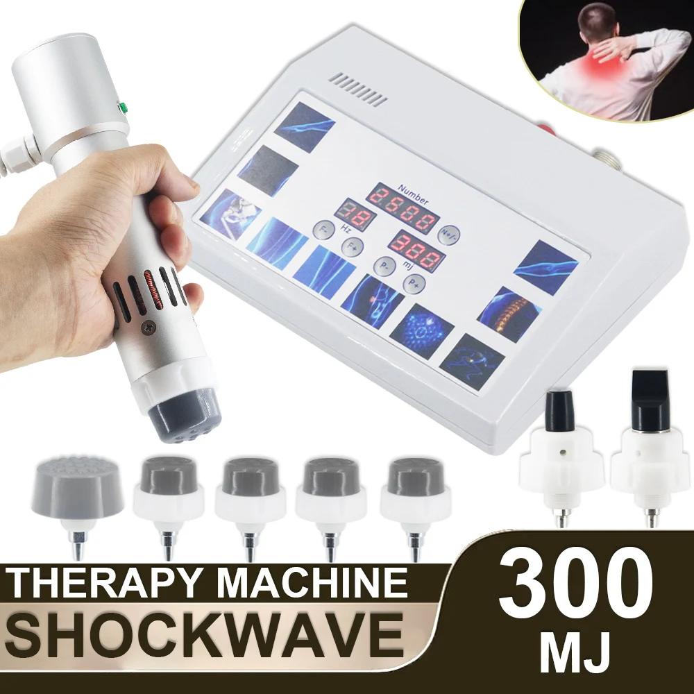 300MJ Shockwave Therapy Machine ED Treatment Plantar Fascitis Pain Relief Fatigue Relax Professional Shock Wave Equipment