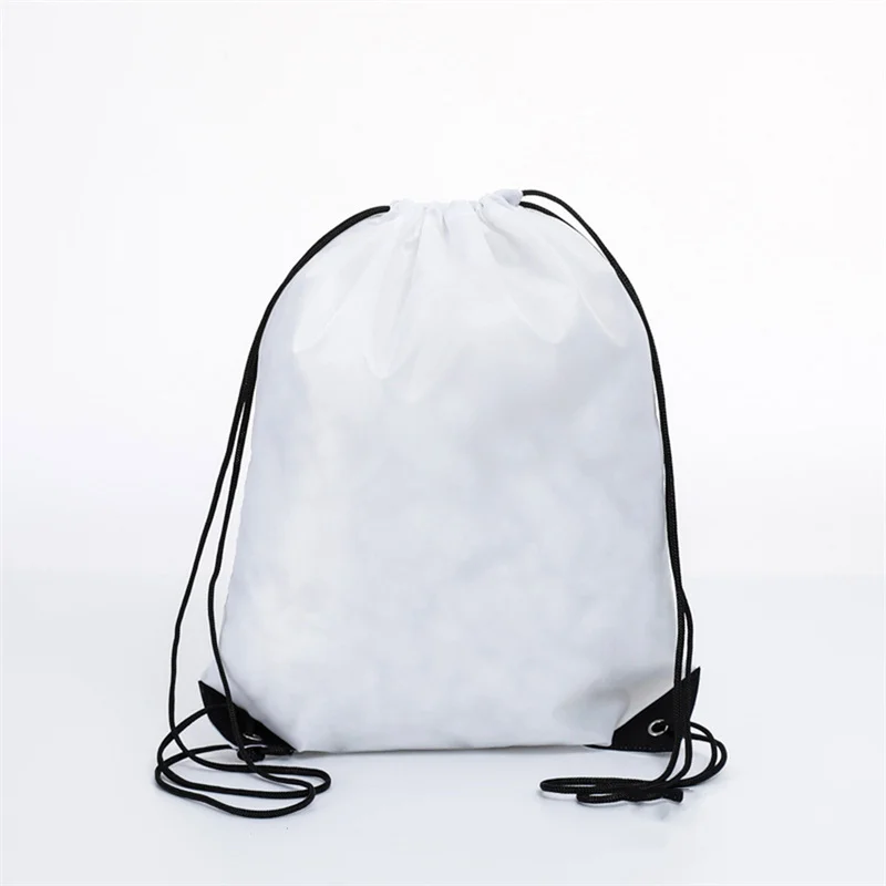 Drawstring Backpack Bag with Reflective Strip String Backpack Cinch Sacks Bag Bulk for School Yoga Sport Gym Traveling