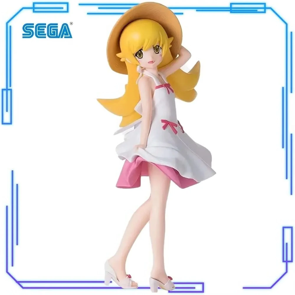 En stock, figuras originales y genuinas de SEGA de la serie Monogatari, Oshino Shinobu, Kissshot, Acerolaorion, Heartunderblade, modelo de juguete de 18 cm, figuras PM