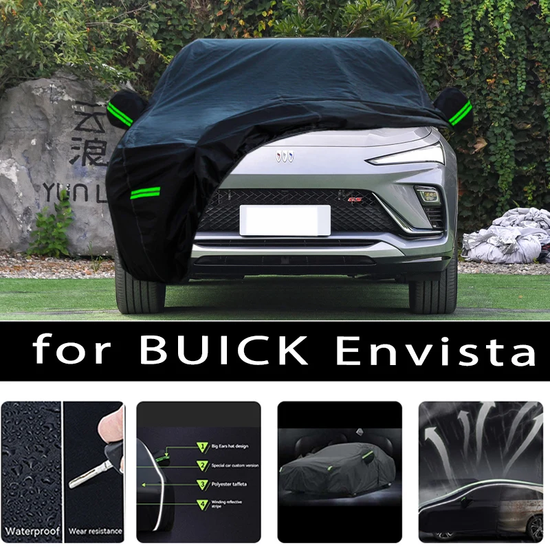 

For BUICK Envista Car Covers Outdoor Waterproof Sun Rain Snow Protection UV Auto Cover 190T Car Protective Full Covers