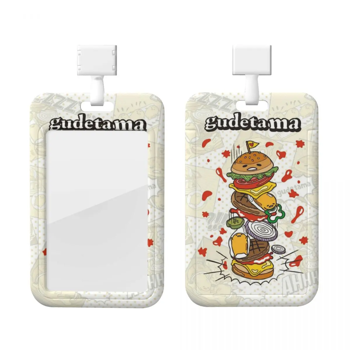 

Custom Anime Gudetama Cartoon Credit Card Holders Neck Strap Lanyard ID Badge Card Holder Factories Engineers Card Holder