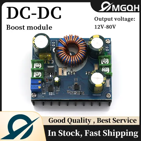 600W DC-DC Voltage Converter 10-60V To 12-80V Boost Converter Step Up Adjustable Module Power Supply For arduino Board