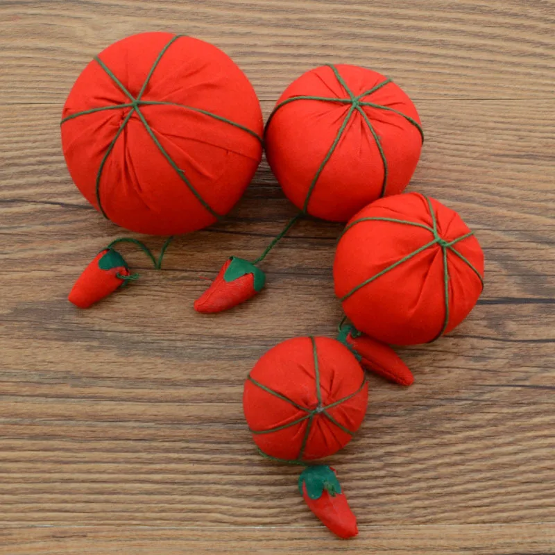 Tomato Pin Cushion with Strawberry Emery, DIY Sewing Accessory