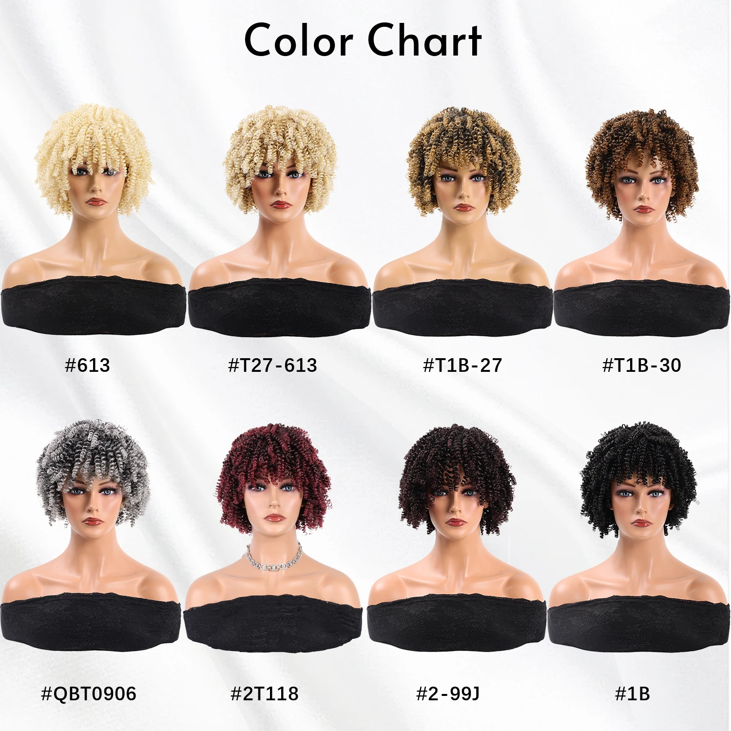 باروكة صناعية قصيرة مجعدة بطول 35.56 سم من الألياف المقاومة للحرارة، سهلة التصميم، قطعة شعر نسائية باللون البني والأسود الطبيعي #5