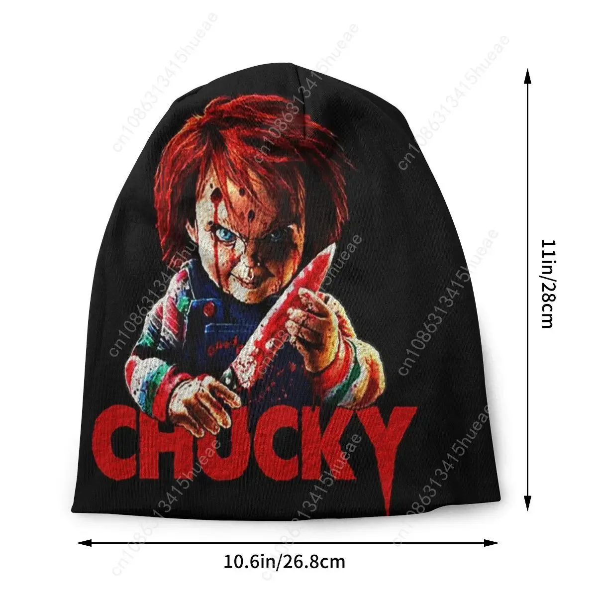 Chucky Killer Horror Halloween Skullies Beanies Men Women Winter Warm Slouchy Beanie Hat Child's Play Movie Knit Bonnet Cap Ski