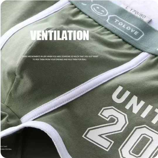 1/3pcs Men Underwear Sports Boxer Shorts Cotton Solid Color Sexy Panties Fashion Breathable Comfortable Underpants Man U Convex, image 6