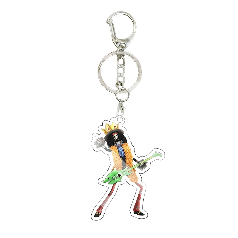 Anime Cartoon Tony Tony Chopper Brook Luxury Royal Crown Outfit Acrylic Keychain Character Bag Pendant Cute Accessory Charm Gift - view 6