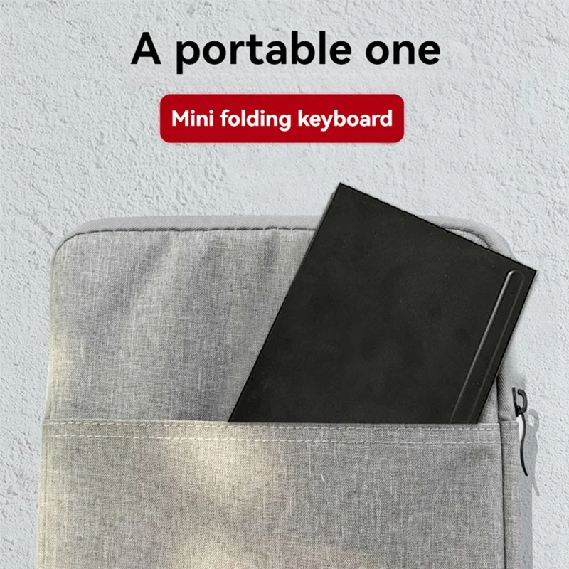 Teclado bluetooth dobrável sem fio mini teclado dobrável duplo portátil adequado para laptops e telefones celulares