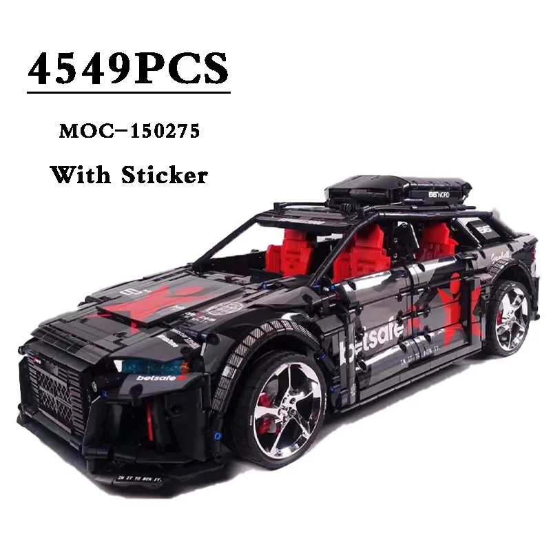 

Building Blocks MOC-150275 Supercar(With Sticker) RS6 Improved Car Model 4549PCS Assembly Building Block Toy DIY Birthday Gifts