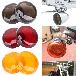 Motorfiets Richtingaanwijzer Indicator Lichten Lens Caps Cover Voor Harley Dyna Softail Electra Glide Road King Sportster 883 1200