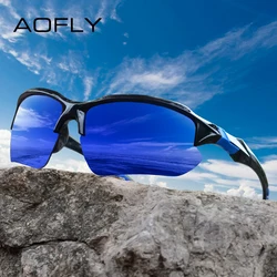 AOFLY Outdoor Sports Sunglasses Men Driving Cycling Climbing Skiing Fishing Vintage Sun Glasses Male UV400 Eyewear