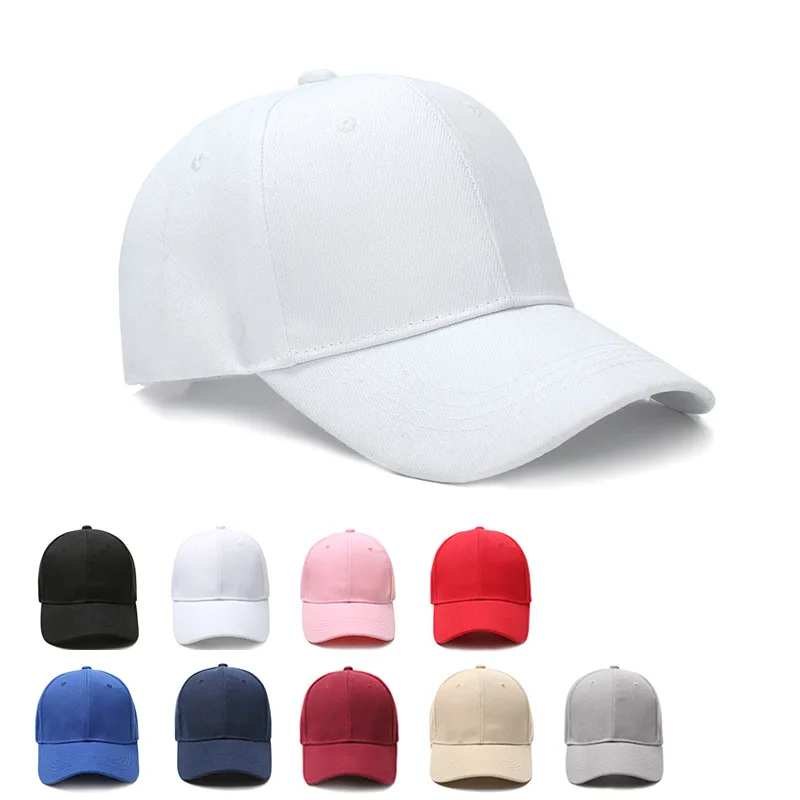 Unisex Black Casquette Solid Color Baseball Cap Men Women Cotton Caps Casual  Hats Outdoor Dad Cap Size Adjustable Cap