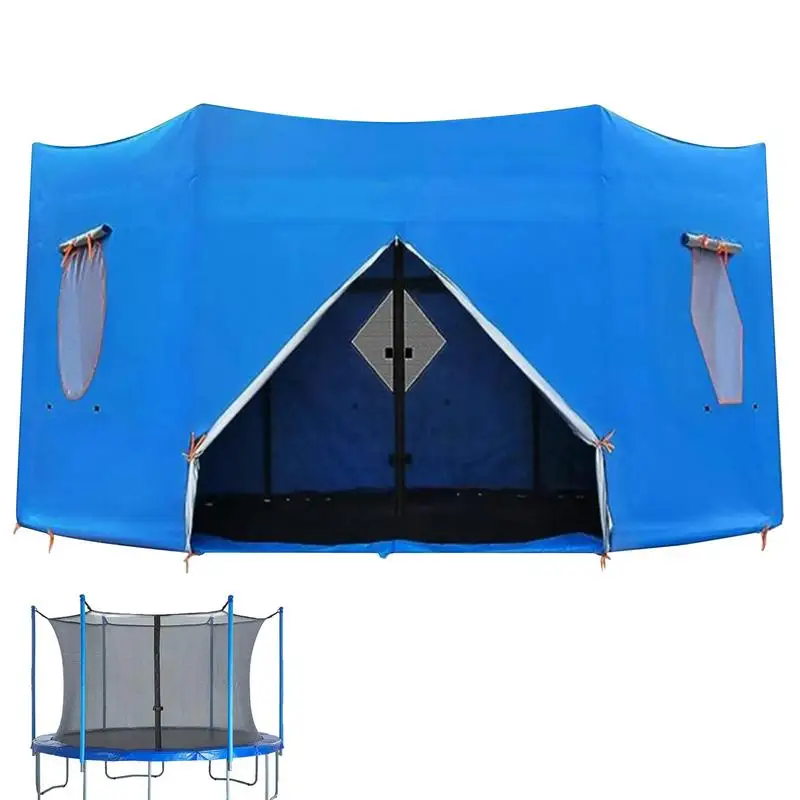 

6/8/10/12ft Jumping Trampolines Tent Trampoline Sunshade Sun Protection Round Trampoline Shade Top Cover Fits 8-Pole Trampoline