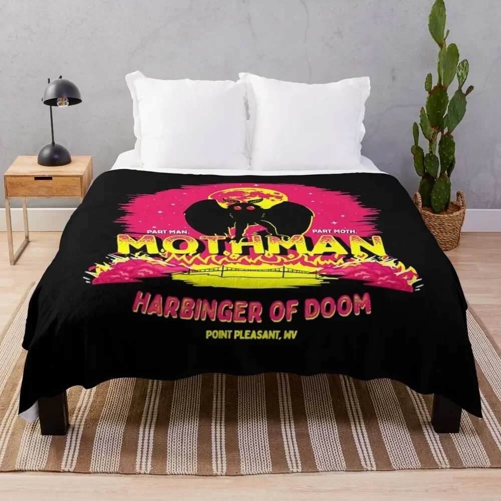 

Mothman, Harbinger of Death! Throw Blanket Decorative Throw Extra Large Throw Personalized Gift Blankets