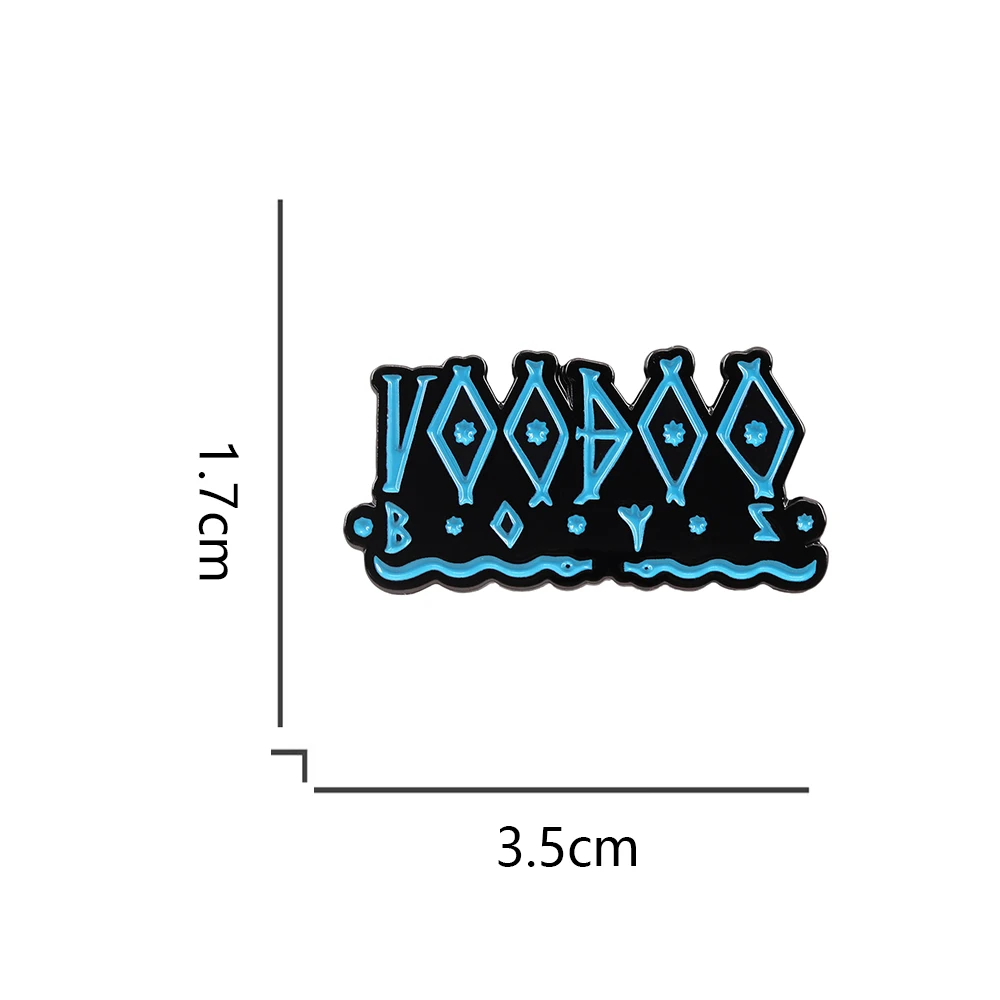 Voodoo Boys Badge Punk 2077 Mysterious Gang Logo Enamel Pin RPG Peripheral Jewelry Gamer Cosplay Gift Collect view 2