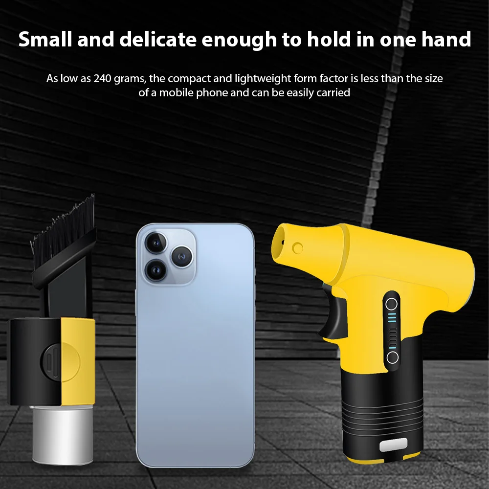 منفضة هواء كهربائية 130000 دورة في الدقيقة مروحة تربو صغيرة تهب وشفط ثنائي الغرض إزالة الغبار منفاخ جاف نفاث محمول باليد #3