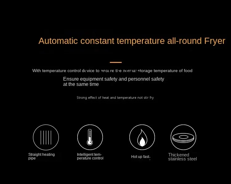 Commercial Gas Frying Pan Deep Frying Pan Deep Frying Pan Constant Temperature Gas Fried Chicken Stove