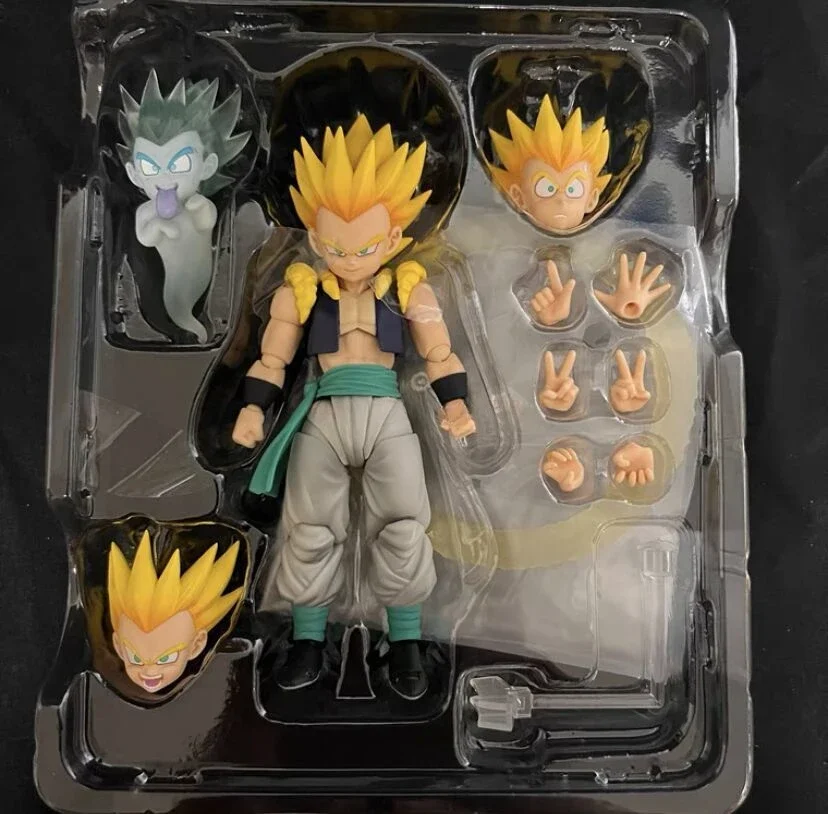 BANDAI-Figurines Dragon Ball Z S.H Figuarts, Super Saisuperb, Gotenks, PVC, 15cm, Collection de jouets, Cadeaux, En stock