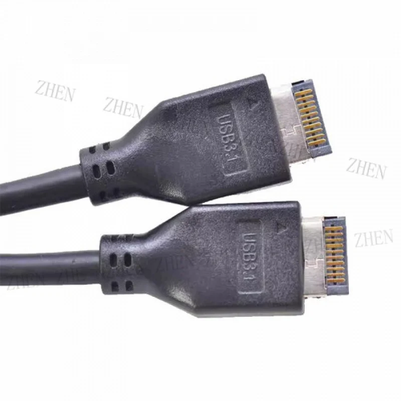 Y Y USB 3.1 Front Panel Header Male To Male Type-E Motherboard Extension Data Cable