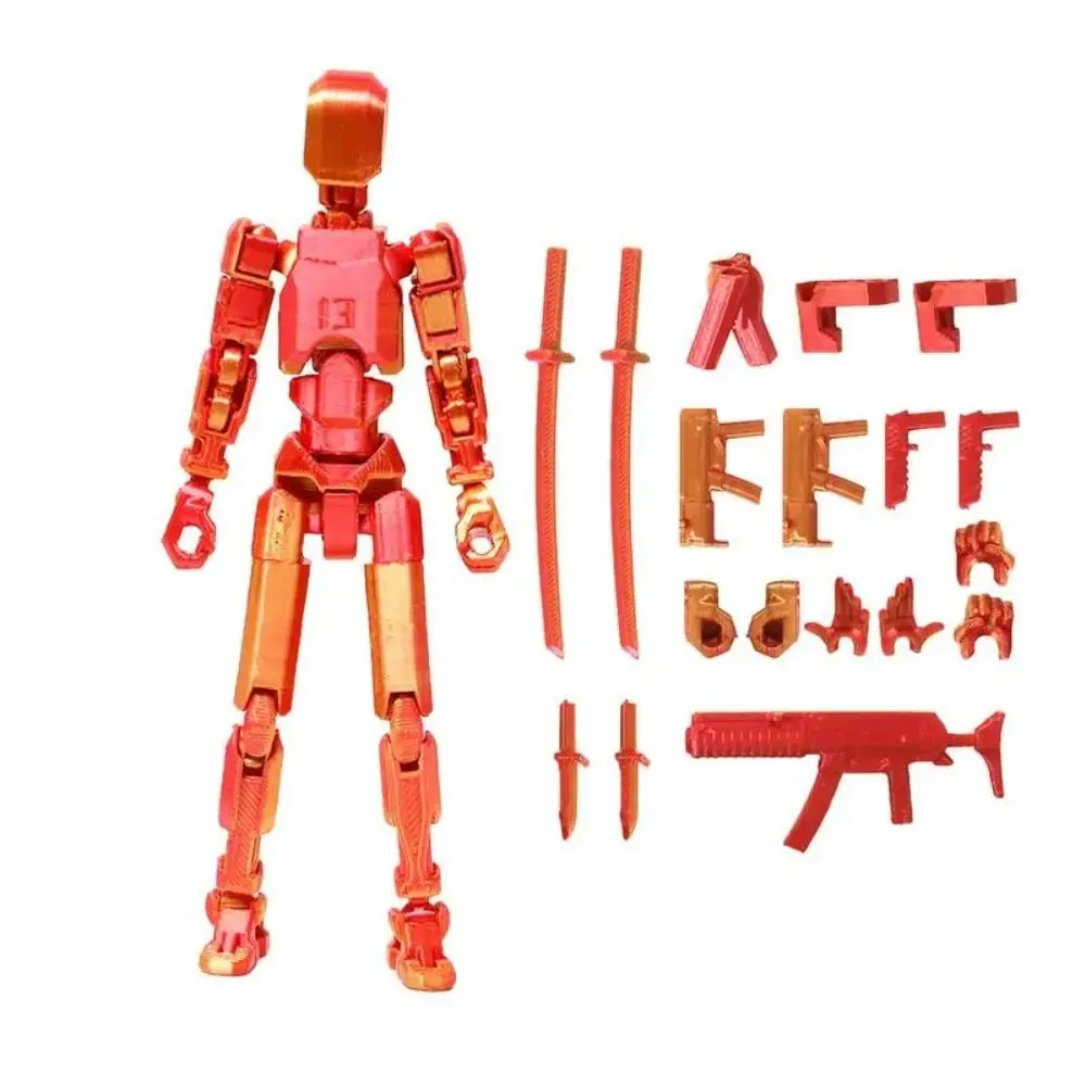 ตุ๊กตาข้อต่อหลายจุด 13 ข้อต่อ ของเล่นฟิกเกอร์ ตุ๊กตาหุ่นจำลอง 13 ข้อต่อ ฟิกเกอร์แอคชั่นพิมพ์ 3 มิติ โมเดลตุ๊กตาขยับได้ หุ่นจำลองพิมพ์ 3 มิติ