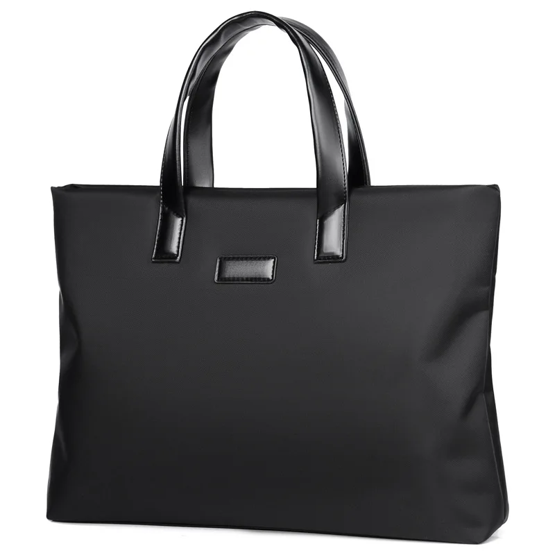 

Men's Business Handbag Briefcase Single Totes Bag Solid Color Simplified Business And Commuting Bag